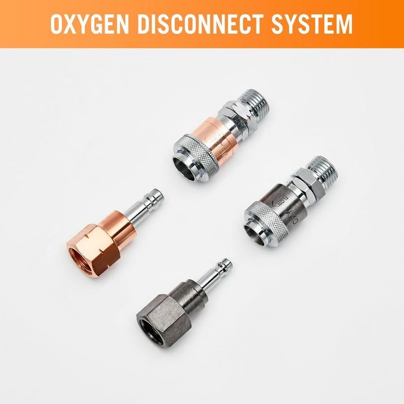 Campfire Oxy Acetylene Quick Connect Fittings, Cutting Torch Quick Connect Set, Oxy Fuel Quick Connect Torch to Hose Fittings, Oxy Fuel Coupler Kit - Image 3